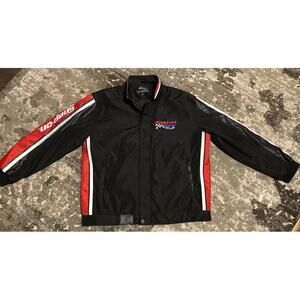Snap On Tools Racing Team Varsity Bomber Jacket Red/Black | Men’s sz XL